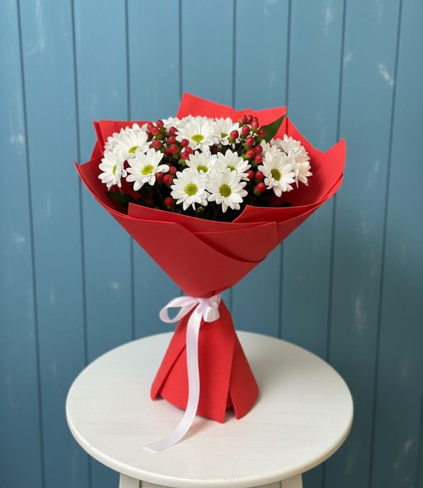 Букет цветов из: Хризантемы в Нюрбе