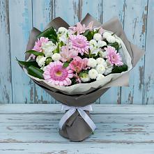 Букет цветов из:  Герберы, Альстромерии и Хризантемы #REPLACE_PRED# Нюрбе