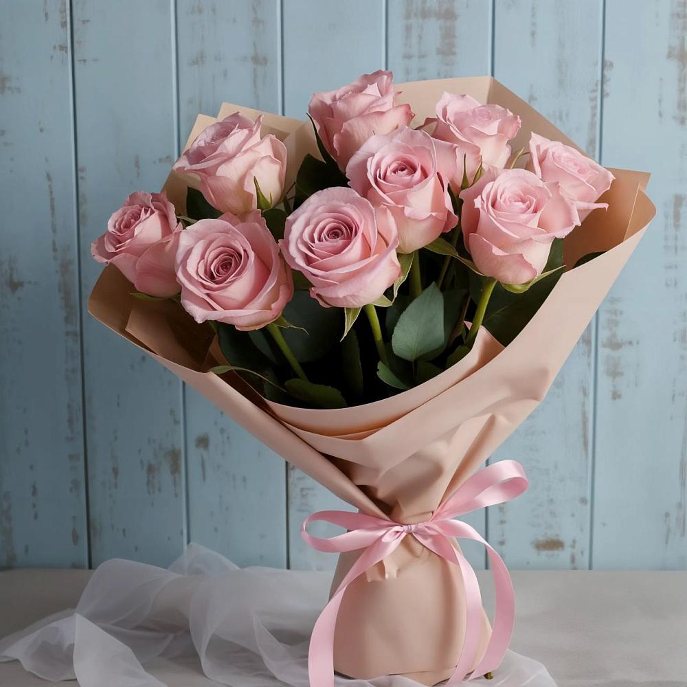 Букет цветов из: Розы в Нюрбе