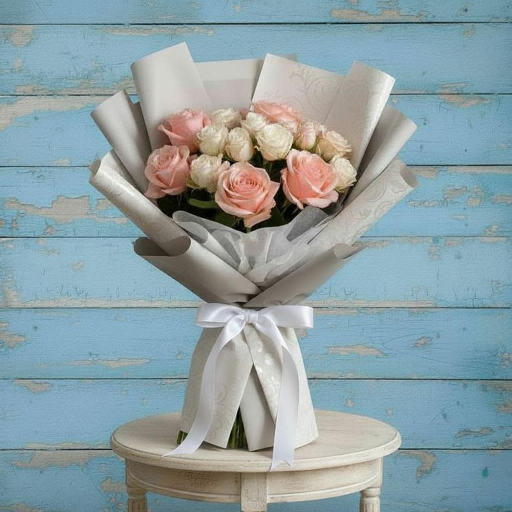 Букет цветов из: Розы в Нюрбе