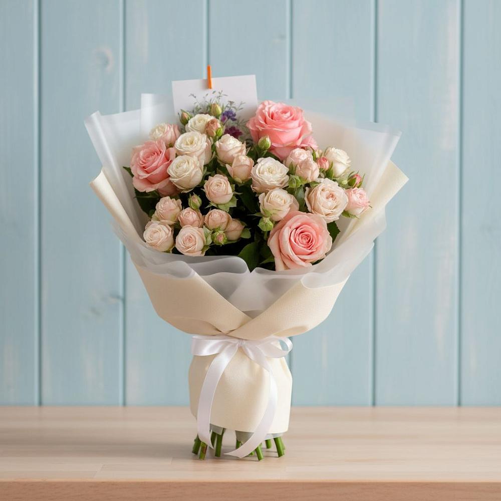 Букет цветов из: Розы в Нюрбе