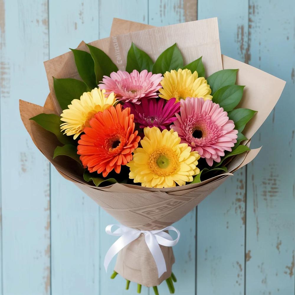 Букет цветов из: Герберы в Нюрбе