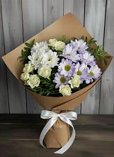 Букет цветов из:  Хризантемы и Розы в Нюрбе