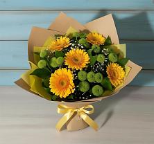 Букет цветов из:  Герберы и Хризантемы #REPLACE_PRED# Нюрбе