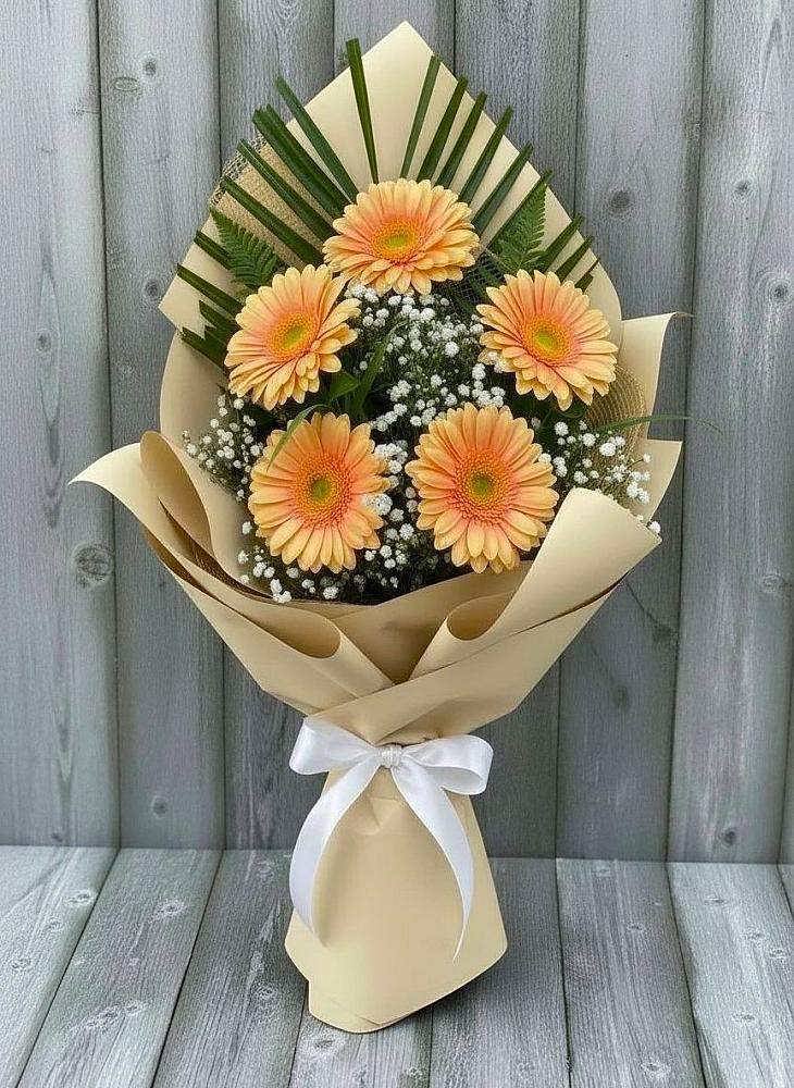 Букет цветов из: Герберы в Нюрбе
