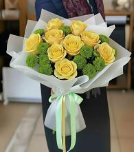 Букет цветов из:  Хризантемы и Розы в Нюрбе