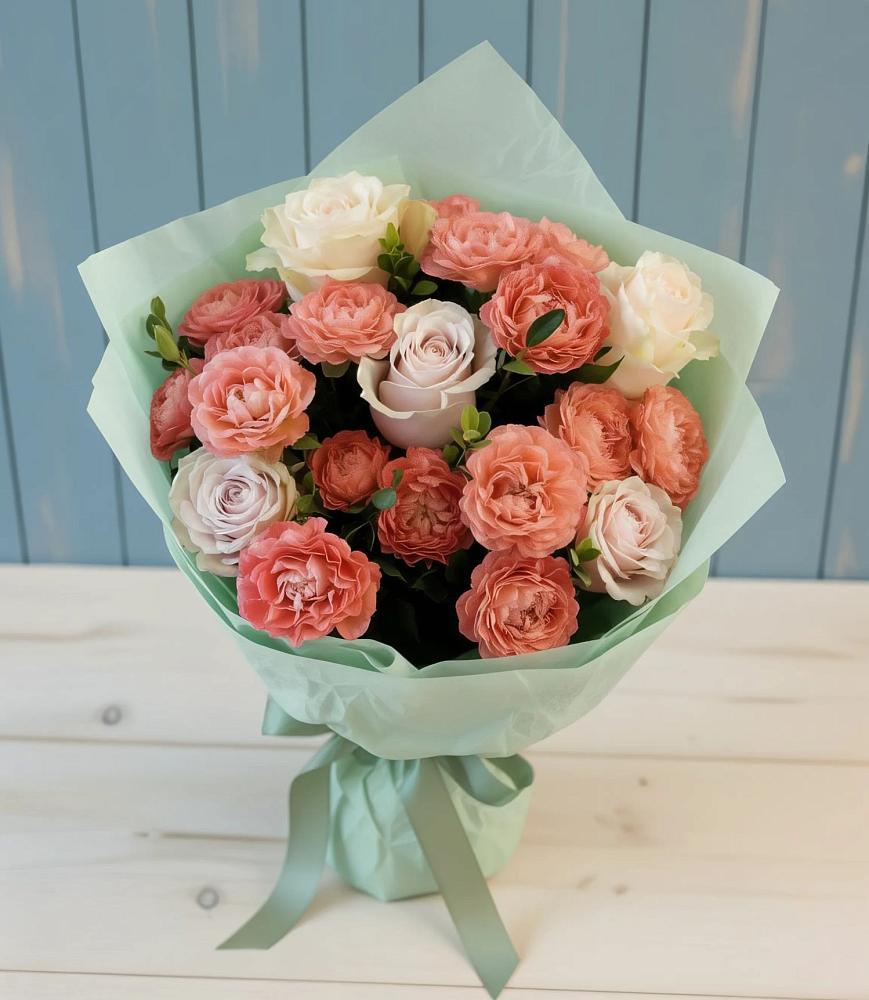 Букет цветов из: Розы в Нюрбе