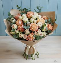 Букет цветов из:  Альстромерии и Розы #REPLACE_PRED# Нюрбе