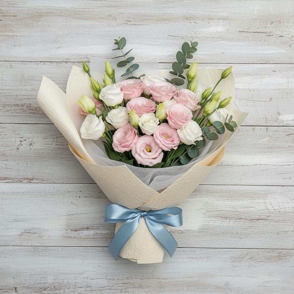 Букет цветов из: Лизиантусы в Нюрбе